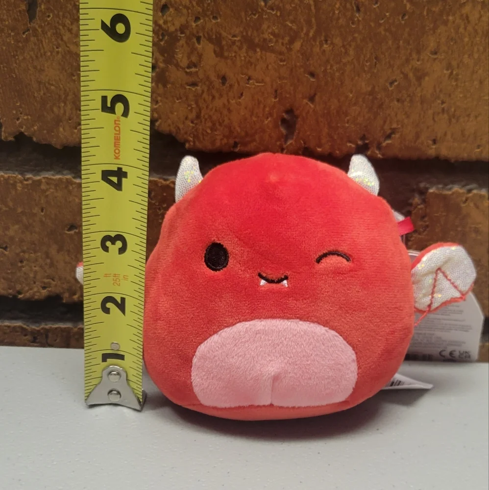 Karlie (Red Devil Bat) 4 Inch Halloween Squishmallow Kellytoy Squishmallows. NEW